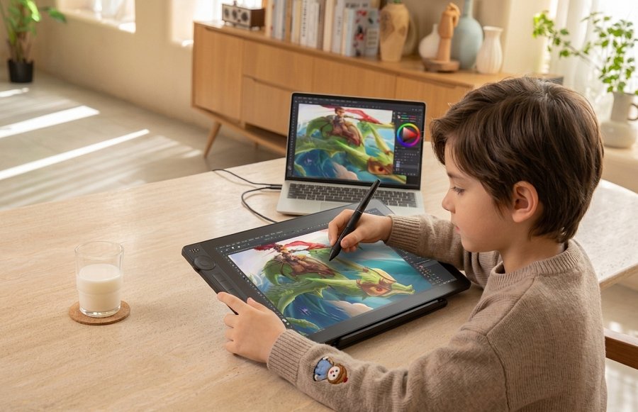 Tablet graficzny to dobry prezent komunijny dla dziecka